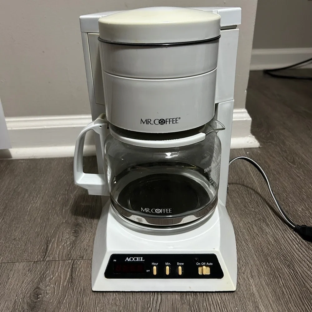 Mr. Coffee Accel PRX20 Coffee Maker 10 Cup White Vintage Programmable‎ Drip Brew